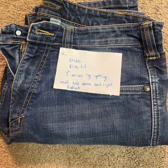 34x30 slim fit 5.11 Tactical Defender jeans - Picture 1 of 6